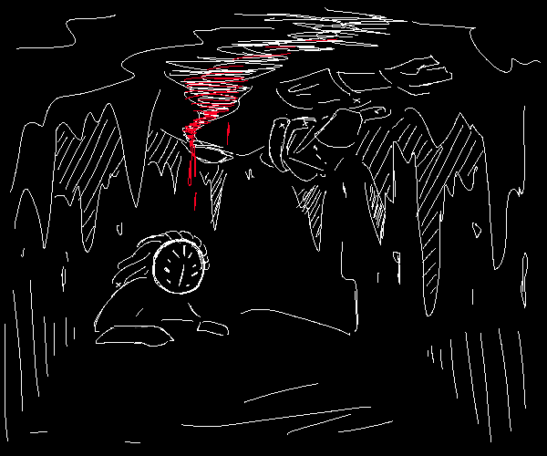 An ancient child sitting up in bed as past memories of bleeding out overwhelm them.